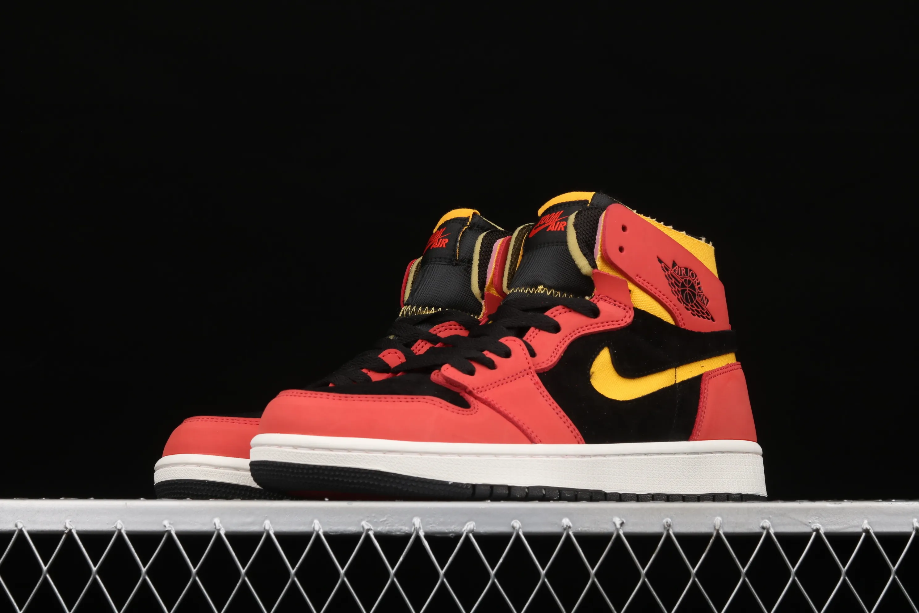 All categories Air Jordan Jordan series basketball shoes Air Jordan 1 High Z version Air Jordan 1 Zoom CMFT AJ Joe 1 black red yellow hook CT0978-006